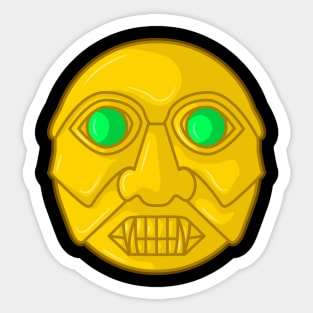 Ancient Colombian Monkey Mask Face Sticker